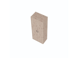 SMARTBett Schrank STA.0026 M2/M3 (55 cm Tiefe) – 2-türiger Kleiderschrank, 90 cm breit Wildeiche