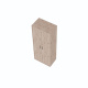 SMARTBett Schrank STA.0026 M2/M3 (55 cm Tiefe) – 2-türiger Kleiderschrank, 90 cm breit Wildeiche