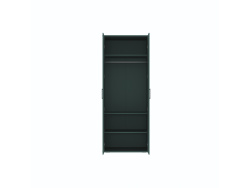 SMARTBett Schrank STA.0026 M2/M3 (55 cm Tiefe) – 2-türiger Kleiderschrank, 90 cm breit Steingrün