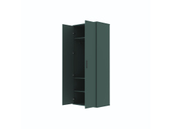 SMARTBett Schrank STA.0026 M2/M3 (55 cm Tiefe) – 2-türiger Kleiderschrank, 90 cm breit Steingrün