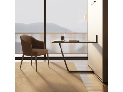 SMARTBett Murphy Bed incl Desk M3 (55cm Depth) 140x200cm Vertical Anthracite