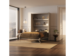 SMARTBett M3 Vertical Murphy Bed Set (55 cm depth) 140x200 cm, incl. table – White