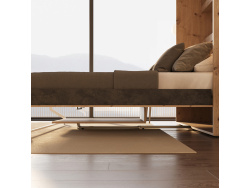 SMARTBett M3 Vertical Murphy Bed Set (55 cm depth) 140x200 cm, incl. table – White