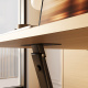 SMARTBett Set Schrankbett M3 (55cm Tiefe) 140x200cm Vertikal inkl. Tisch Kaiserberg Eiche