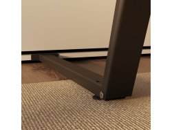 SMARTBett Schrankbett inkl.Tisch M3 (55cm Tiefe) 160x200cm Vertikal Perlgrau