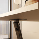 SMARTBett Schrankbett inkl.Tisch M3 (55cm Tiefe) 160x200cm Vertikal Perlgrau