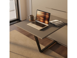 SMARTBett Murphy Bed M3 with Desk  (55cm Depth) 180x200cm Vertical Anthracite