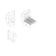 SMARTBett Murphy Bed M3 with Desk  (55cm Depth) 180x200cm Vertical Anthracite