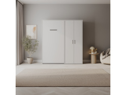 SMARTBett Set M3: 100x200 Murphy bed and STA.2.0026 cabinet (55 cm depth, 90 cm width)