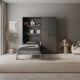 SMARTBett Set M3: 100x200 Murphy bed and STA.2.0026 cabinet (55 cm depth, 90 cm width)