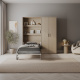 SMARTBett Set M3: 100x200 Murphy bed and STA.2.0026 cabinet (55 cm depth, 90 cm width)
