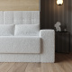 Smartbett Schrankbett mit SOFA Weiss M1 160x200 Vertikal Weiss /Kaiser Eiche