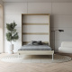 SMARTBett Classic Vertical Murphy Bed 140x200cm Full Size – Sonoma Oak