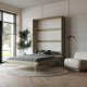 SMARTBett Classic Vertical Murphy Bed 140x200cm Full Size – Sonoma Oak