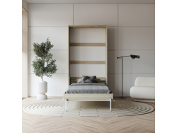 SMARTBett Murphy  Bed  Classic 100x200cm Vertical Oak Sonoma