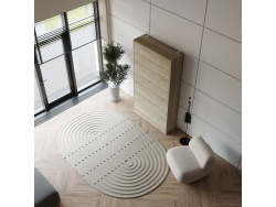 SMARTBett Schrankbett Classic 100x200cm Vertikal Eiche  Sonoma