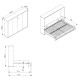 SMARTBett Series M 140H Horizontal Wall Bed 140x200cm (Depth 40cm)