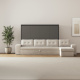 SMARTBett Murphy Bed 140x200 Horizontal M2 (Depth 55cm) Anthracite with Corner Sofa