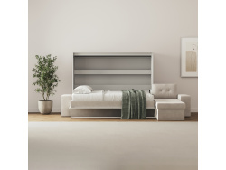 SMARTBett Schrankbett 140x200 Horizontal M2 (Tiefe 55cm)...