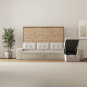 SMARTBett Murphy Bed 140x200 Horizontal M2 (Depth 55cm) Wild Oak with Corner Sofa