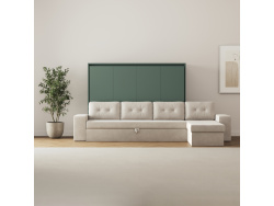 SMARTBett Schrankbett 140x200 Horizontal M2 (Tiefe 55cm)...