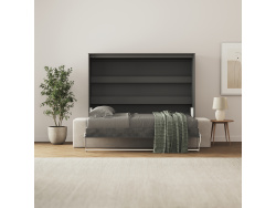 SMARTBett 160x200 Schrankbett Horizontal M2 (Tiefe 55cm)...