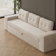 SMARTBett 160x200 Wall Bed Horizontal M2 (Depth 55cm) Anthracite  incl. SOFA Sand  Grey