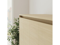 SMARTBett 160x200 Schrankbett Horizontal M2 (Tiefe 55cm) Kaiserbereg Eiche inkl.SOFA Anthrazit Armlehnen 26 cm mit Stauraum