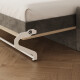 SMARTBett 160x200 Schrankbett Horizontal M2 (Tiefe 55cm) Kaiserbereg Eiche inkl.SOFA Anthrazit Armlehnen 26 cm mit Stauraum