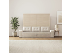 SMARTBett 160x200 Schrankbett Horizontal M2 (Tiefe 55cm)...