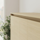 SMARTBett 160x200 Wall Bed Horizontal M2 (Depth 55cm) Kaiserberg  Oak incl. SOFA Sand grey