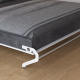 Schrankbett M1(40 cm Tiefe) 140x200 Vertikal Weiss /Spiegel