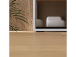 Murphy bed M1(40 cm depth) 140x200 Vertical Pearl Grey / Mirror