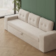 SMARTBett 160x200 Murphy  Bed  incl.Sofa Sand  Grey Horizontal M2 (Depth 55cm)  Stone green