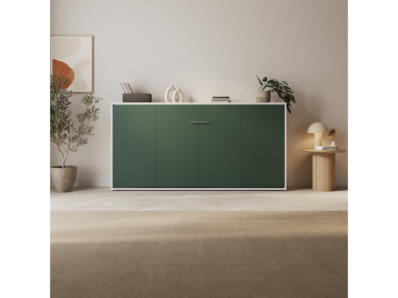 SMARTBett Schrankbett Serie M 90H Horizontal 90x200cm (Tiefe 40cm)