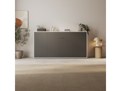 SMARTBett Schrankbett Serie M 90H Horizontal 90x200cm (Tiefe 40cm)