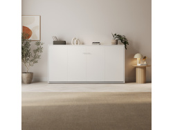 SMARTBett Schrankbett Serie M 90H Horizontal 90x200cm (Tiefe 40cm)