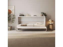 SMARTBett Schrankbett Serie M 90H Horizontal 90x200cm (Tiefe 40cm)