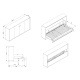 SMARTBett Schrankbett Serie M 90H Horizontal 90x200cm (Tiefe 40cm)