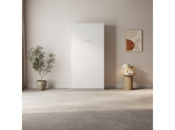 SMARTBett wall bed series M 90V vertical 90x200cm (depth 40cm)