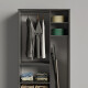 AKTION! NEW!!! SMARTBETT WARDROBE 100 CM  Anthrtacite/Anthracite High  Gloss