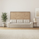SMARTBett 140x200 Schrankbett Horizontal M2 (Tiefe 55cm) Wildeiche inkl. Sandgrau SOFA