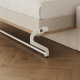SMARTBett 140x200 Schrankbett Horizontal M2 (Tiefe 55cm) Wildeiche inkl. Sandgrau SOFA