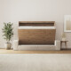 SMARTBett  Murphy Bed 140x200  Horizontal M2 (Depth 55cm) Wild Oak  incl.SOFA Sand grey