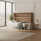 SMARTBett  Murphy Bed 140x200  Horizontal M2 (Depth 55cm) Wild Oak  incl.SOFA Sand grey