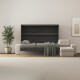 SMARTBett Murphy Bed 160x200 Horizontal M2 Anthracite (Depth 55cm)  with Corner Sofa Sand  Grey