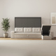 SMARTBett Murphy Bed 160x200 Horizontal M2 Anthracite (Depth 55cm)  with Corner Sofa Sand  Grey