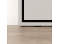 SMARTBett Murphy bed with sofa Anthrazit (M2 55cm depth) 160x200 Horizontal Pearl Gray
