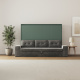 SMARTBett 140x200 Wall Bed Horizontal M2 (Depth 55cm) Roock Green withl. SOFA