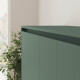 SMARTBett 140x200 Wall Bed Horizontal M2 (Depth 55cm) Roock Green withl. SOFA